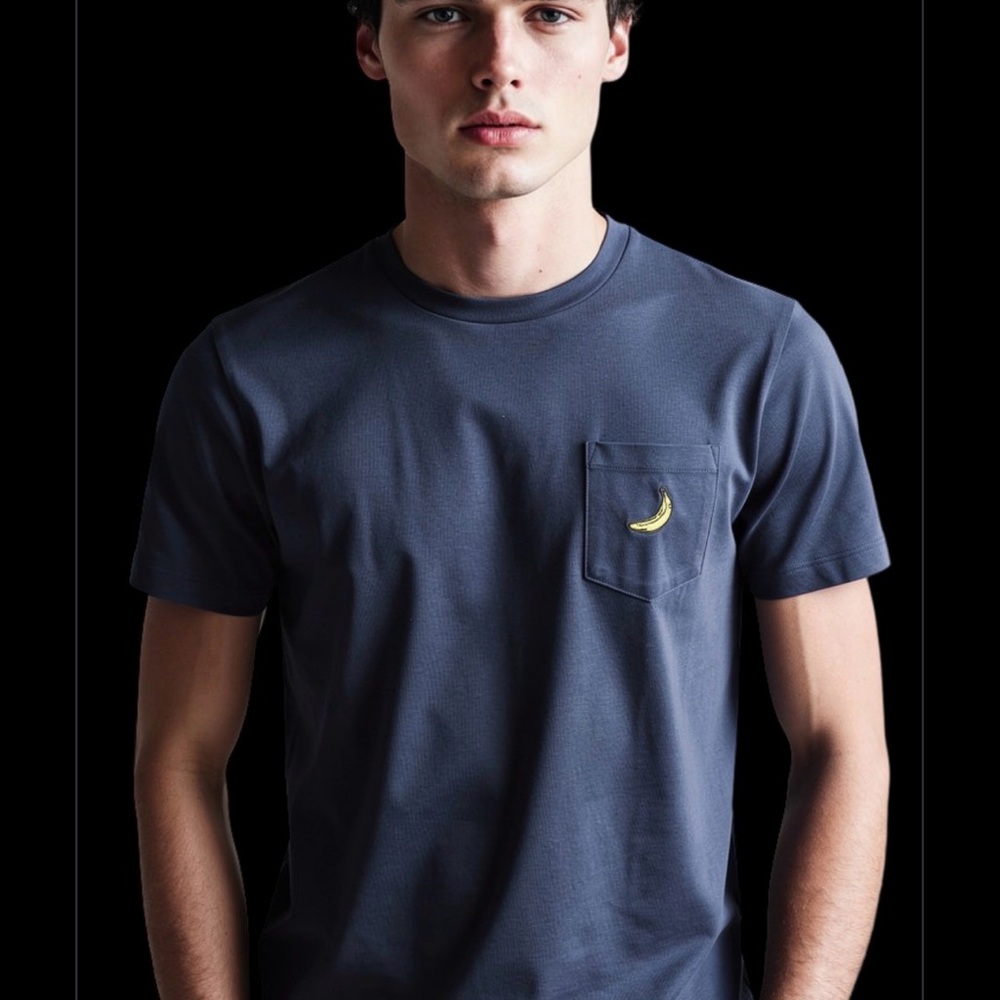 “Andy Warhol” x Uniqlo Pocket Unisex Banana Velvet Underground Tee Large Black !